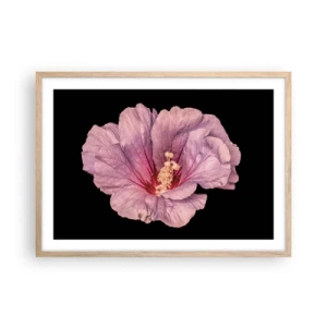 Poster in einem Rahmen aus heller Eiche - Direkt ins Herz - 70x50 cm