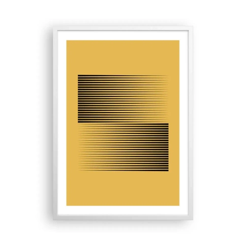 Poster in einem weißen Rahmen - Quadratur der Gegensätze - 50x70 cm