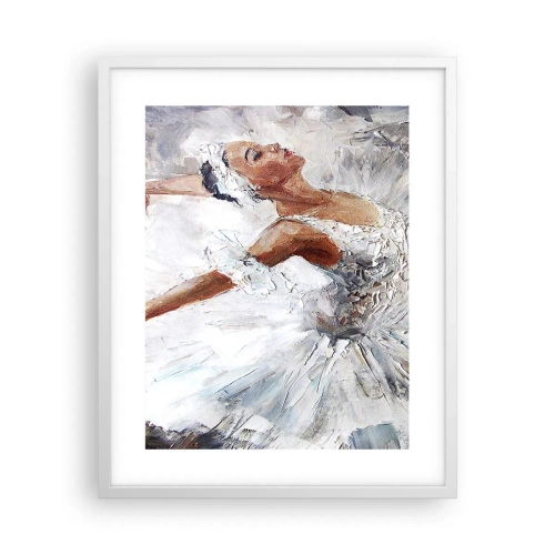 Poster in einem weißen Rahmen - Zart und leicht wie Tüll - 40x50 cm