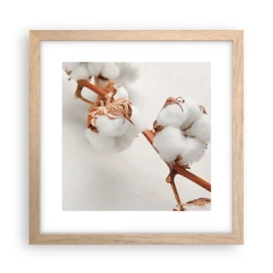 Poster in einem Rahmen aus heller Eiche - Nur umarmen - 30x30 cm