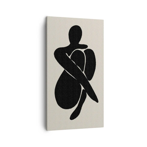 Bild auf Leinwand - Leinwandbild - In deinen eigenen Armen - 45x80 cm