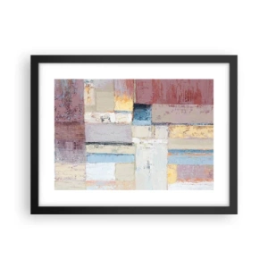 Poster in einem schwarzem Rahmen - Ruhe der Geometrie - 40x30 cm