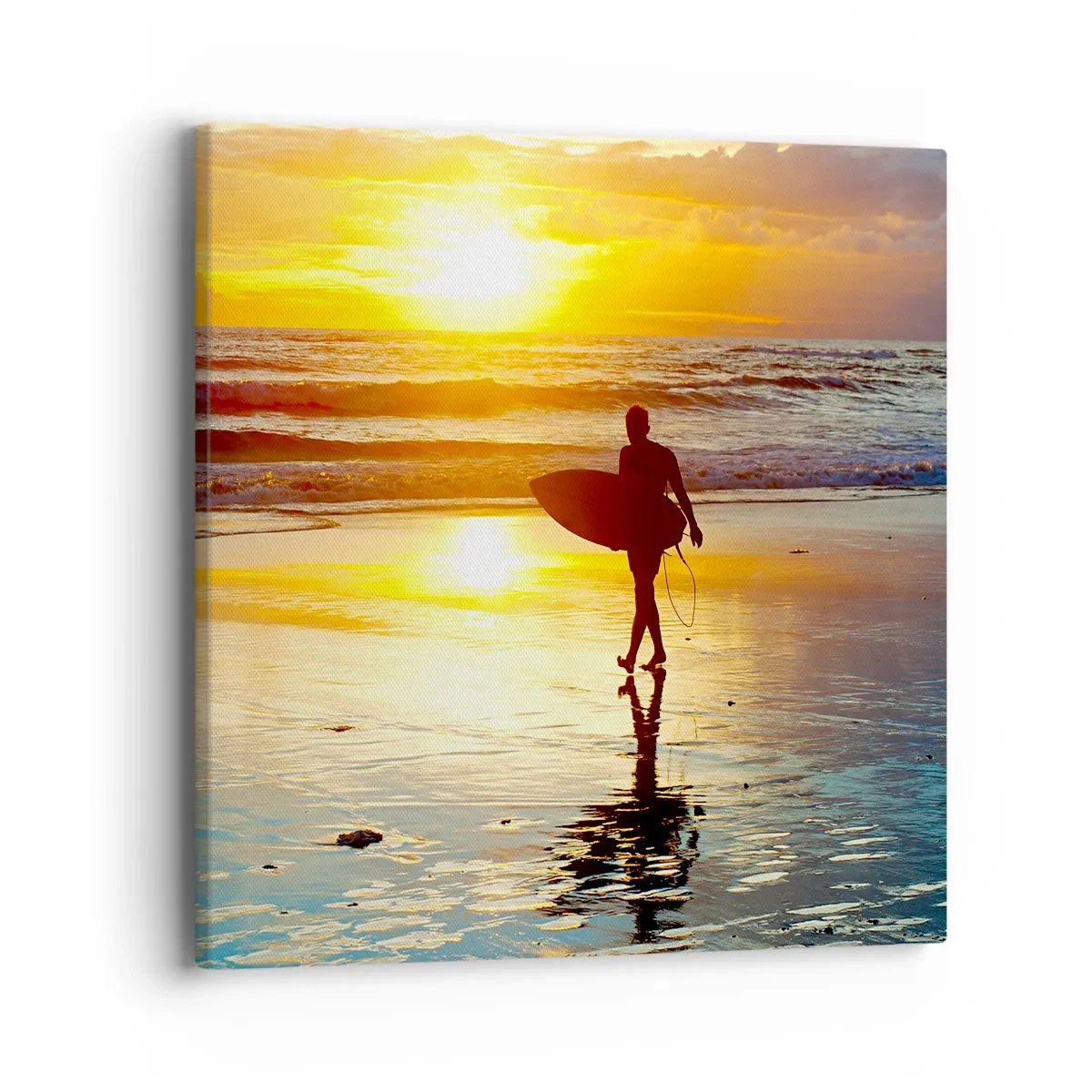 Bild auf Leinwand - Leinwandbild - Die Rückkehr des Kriegers - 40x40 cm