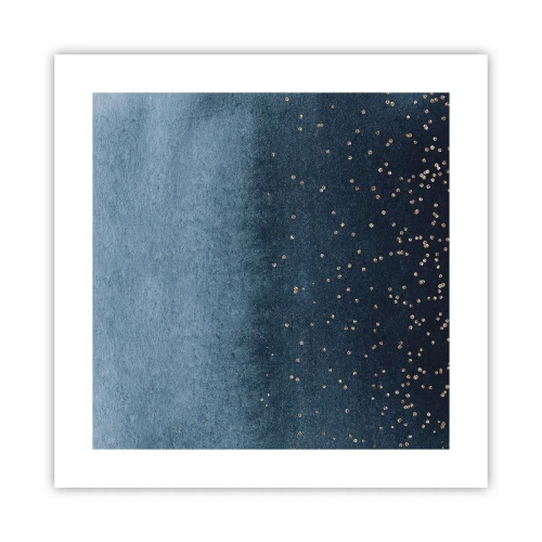 Poster - Komposition - blaue Phasen - 40x40 cm