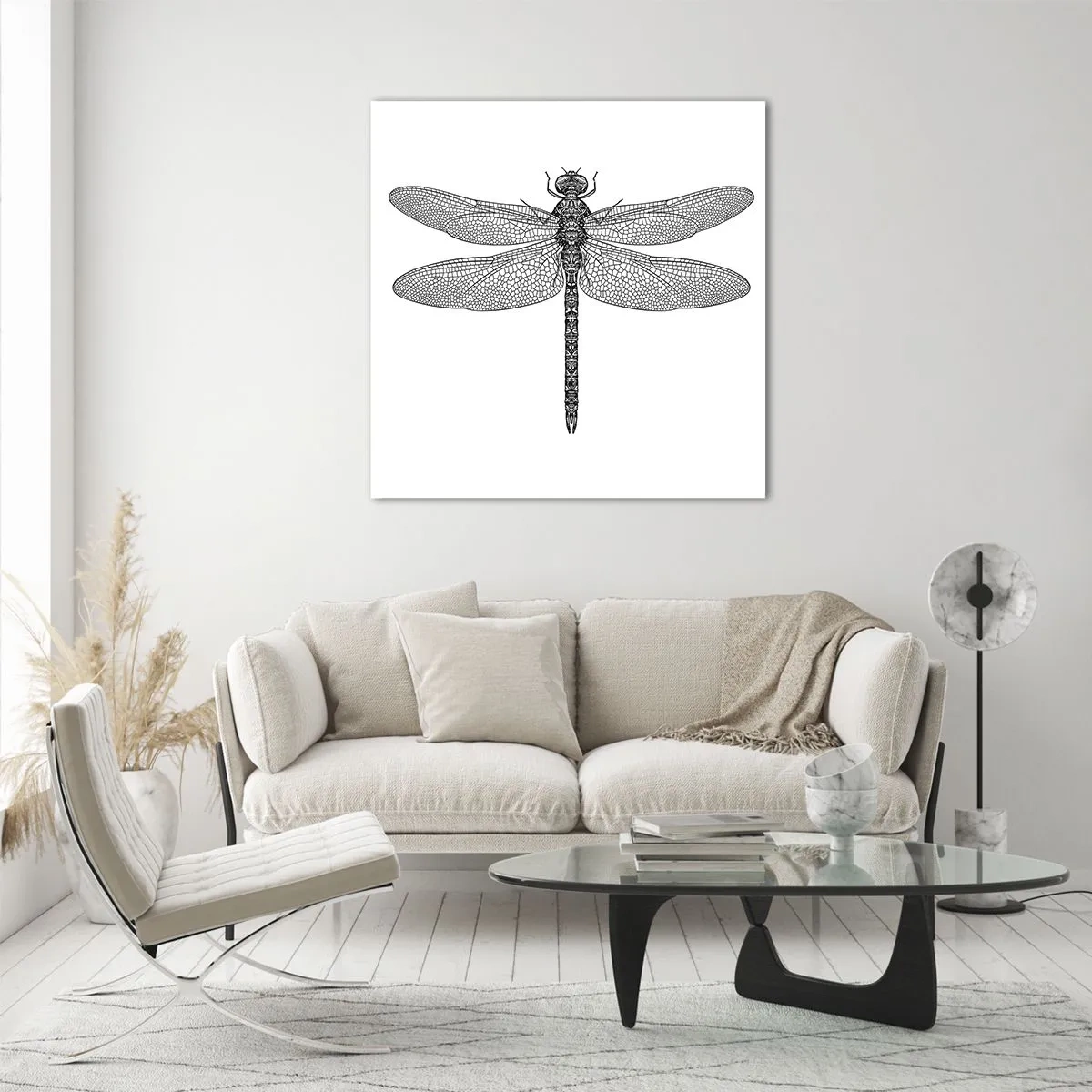 Glasbild - Bild auf glas - Präzision der Natur - 50x50 cm