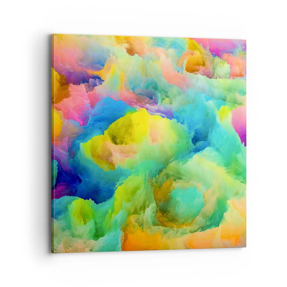Bild auf Leinwand - Leinwandbild - Regenbogen unten - 70x70 cm
