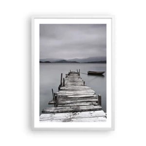 Poster in einem weißen Rahmen - Du kannst morgen gehen - 50x70 cm
