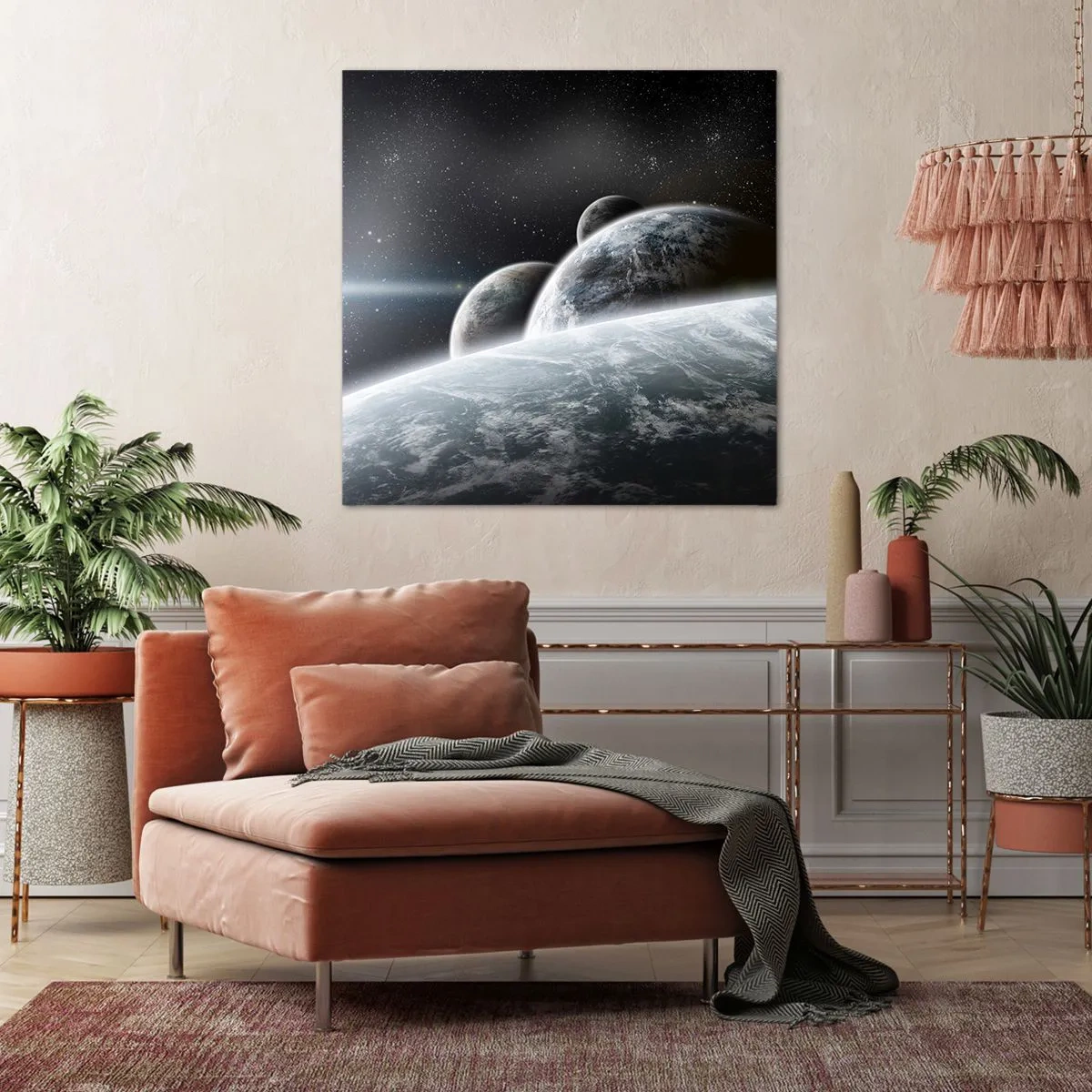 Bild auf Leinwand - Leinwandbild - Kosmische Musik der Sphären - 60x60 cm