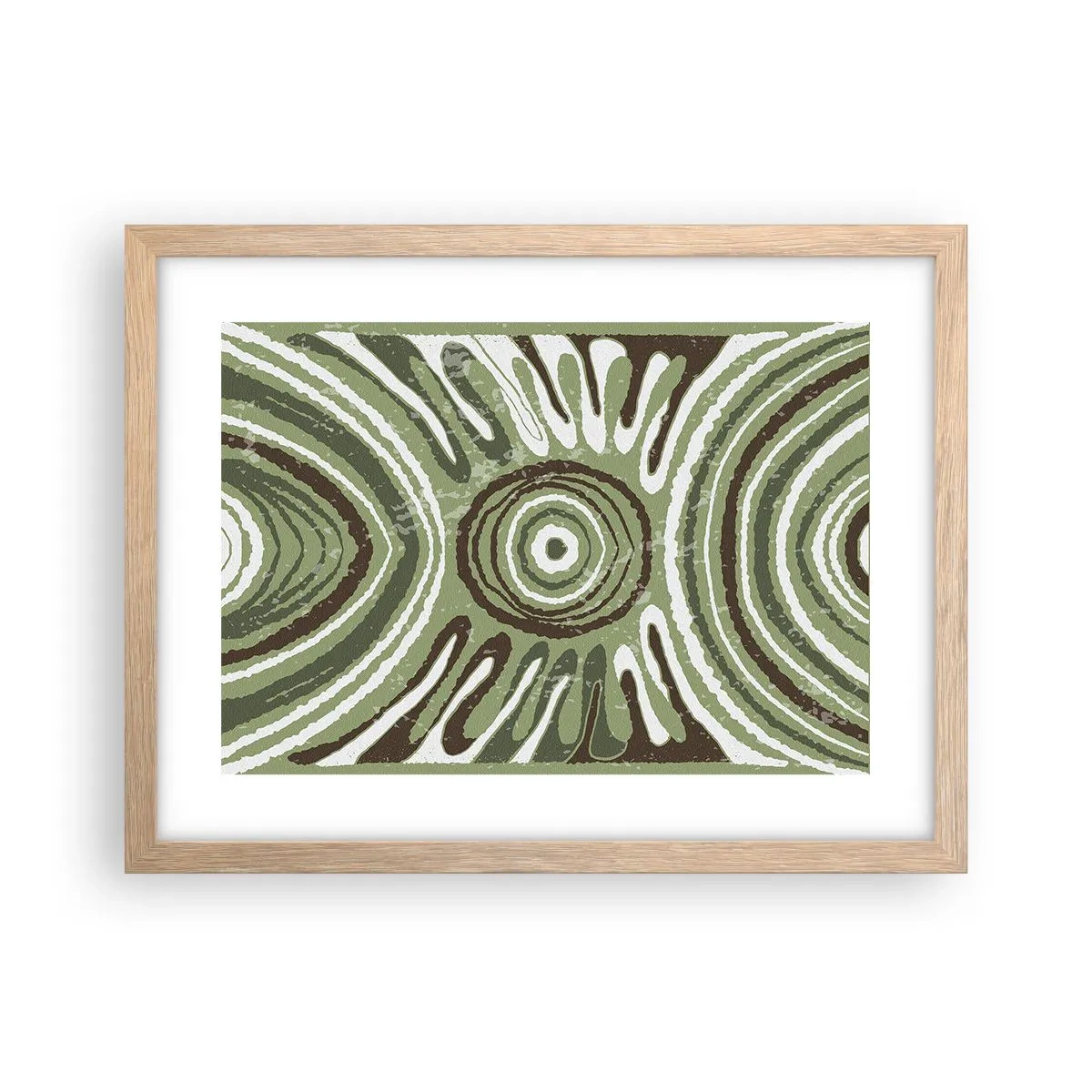 Poster in einem Rahmen aus heller Eiche - Explosion von Emotionen - 40x30 cm