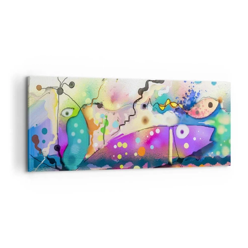 Bild auf Leinwand - Leinwandbild - Es fehlen die Worte! - 100x40 cm