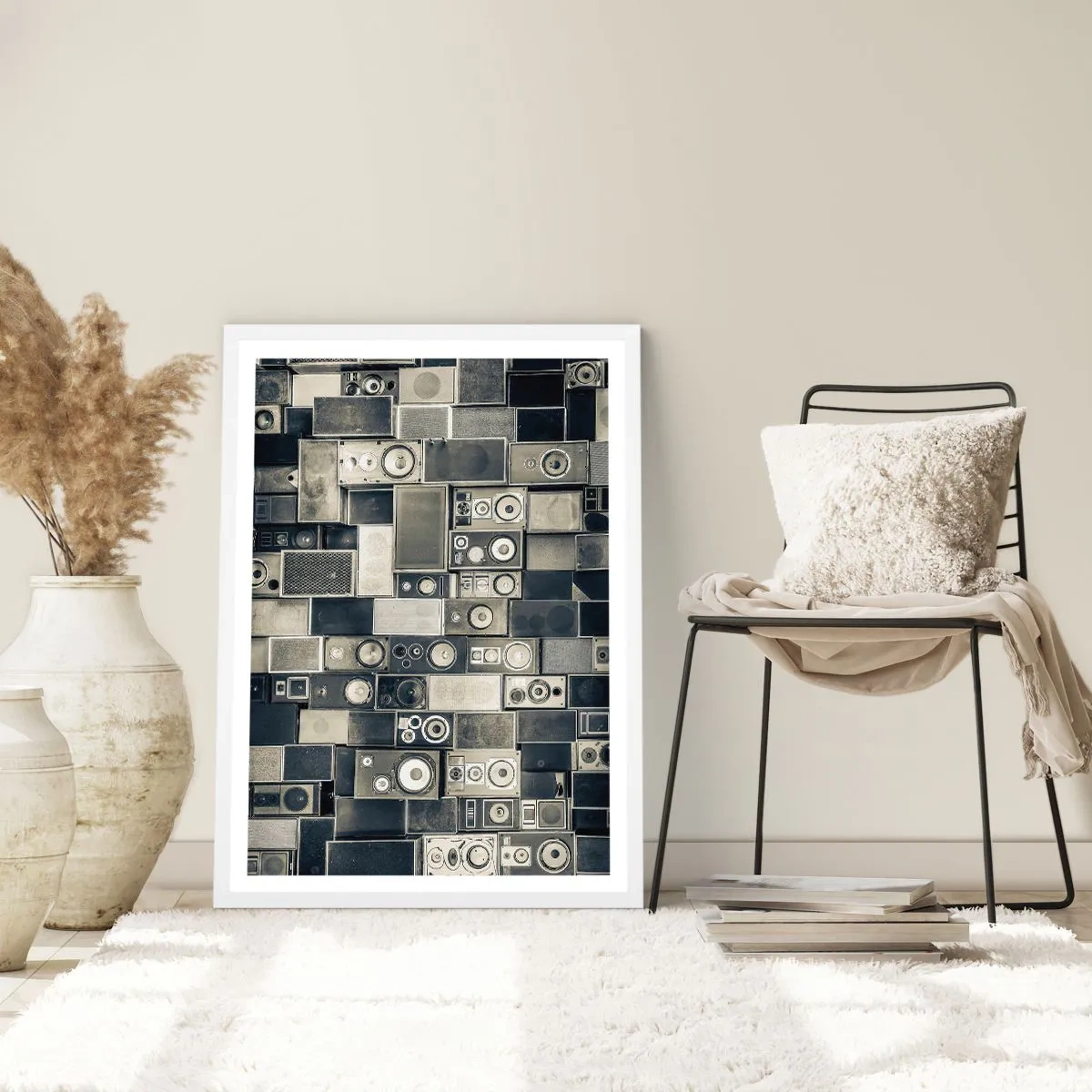 Poster in einem weißen Rahmen - Und es ist alles in Ordnung - 50x70 cm
