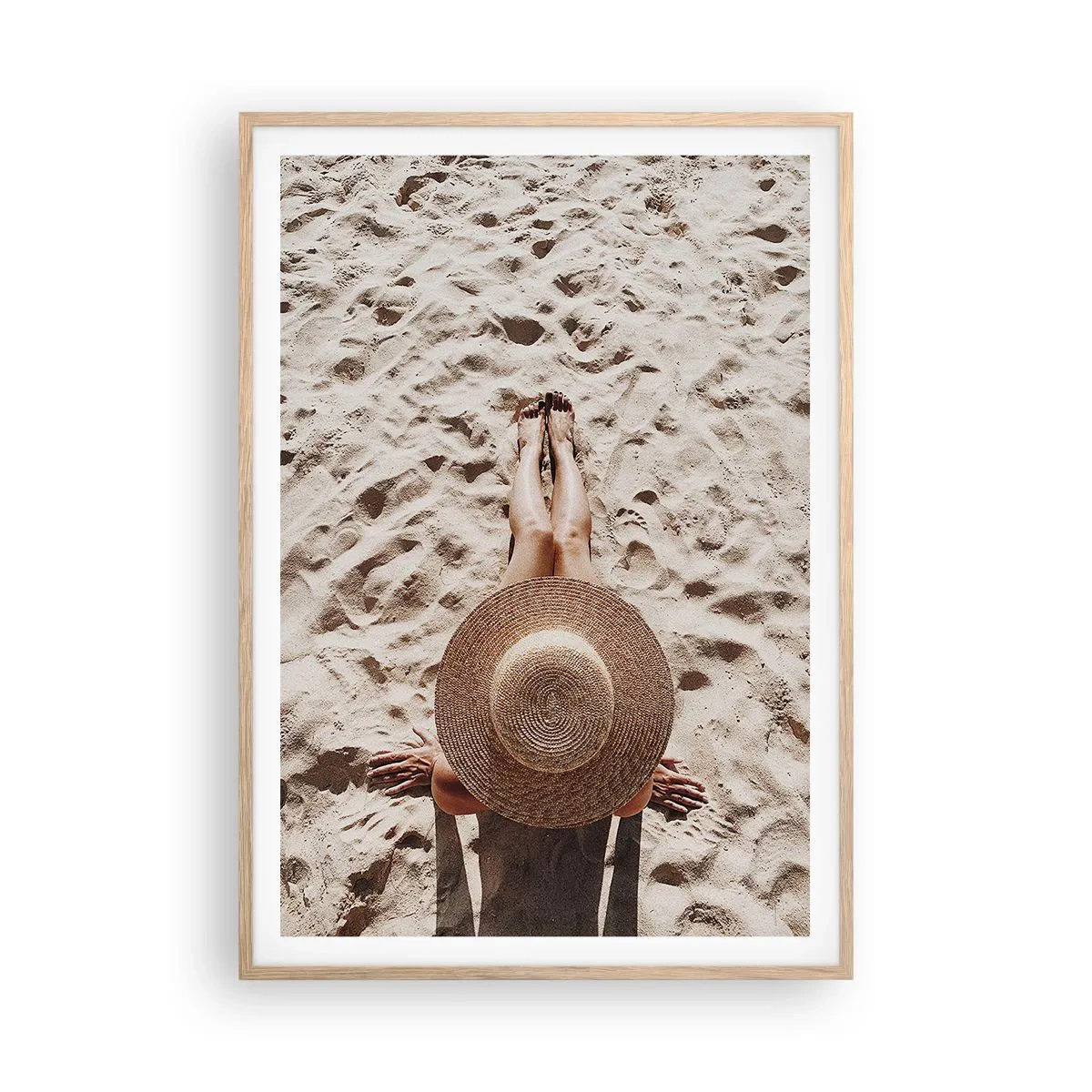 Poster in einem Rahmen aus heller Eiche - Traumzeit - 70x100 cm