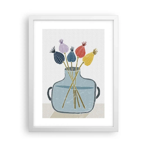 Poster in einem weißen Rahmen - Es ist mucksmäuschenstill - 30x40 cm