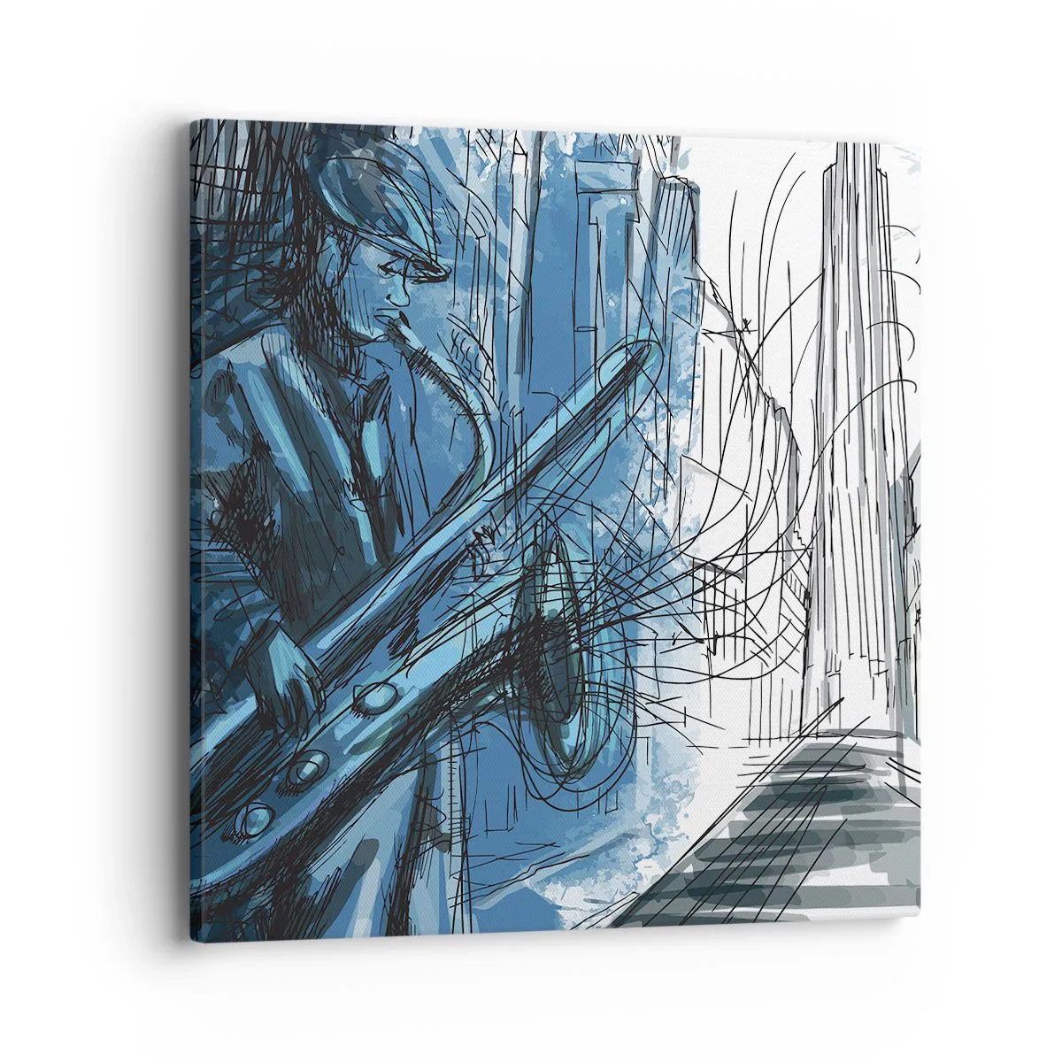 Bild auf Leinwand - Leinwandbild - Urbane Rhapsodie - 40x40 cm