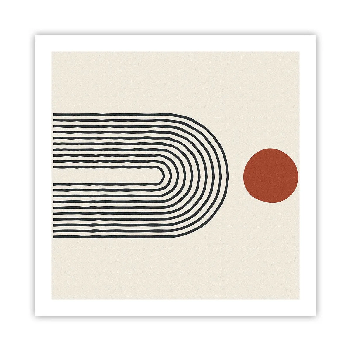 Poster - Magnetismus von Formen und Farben - 60x60 cm