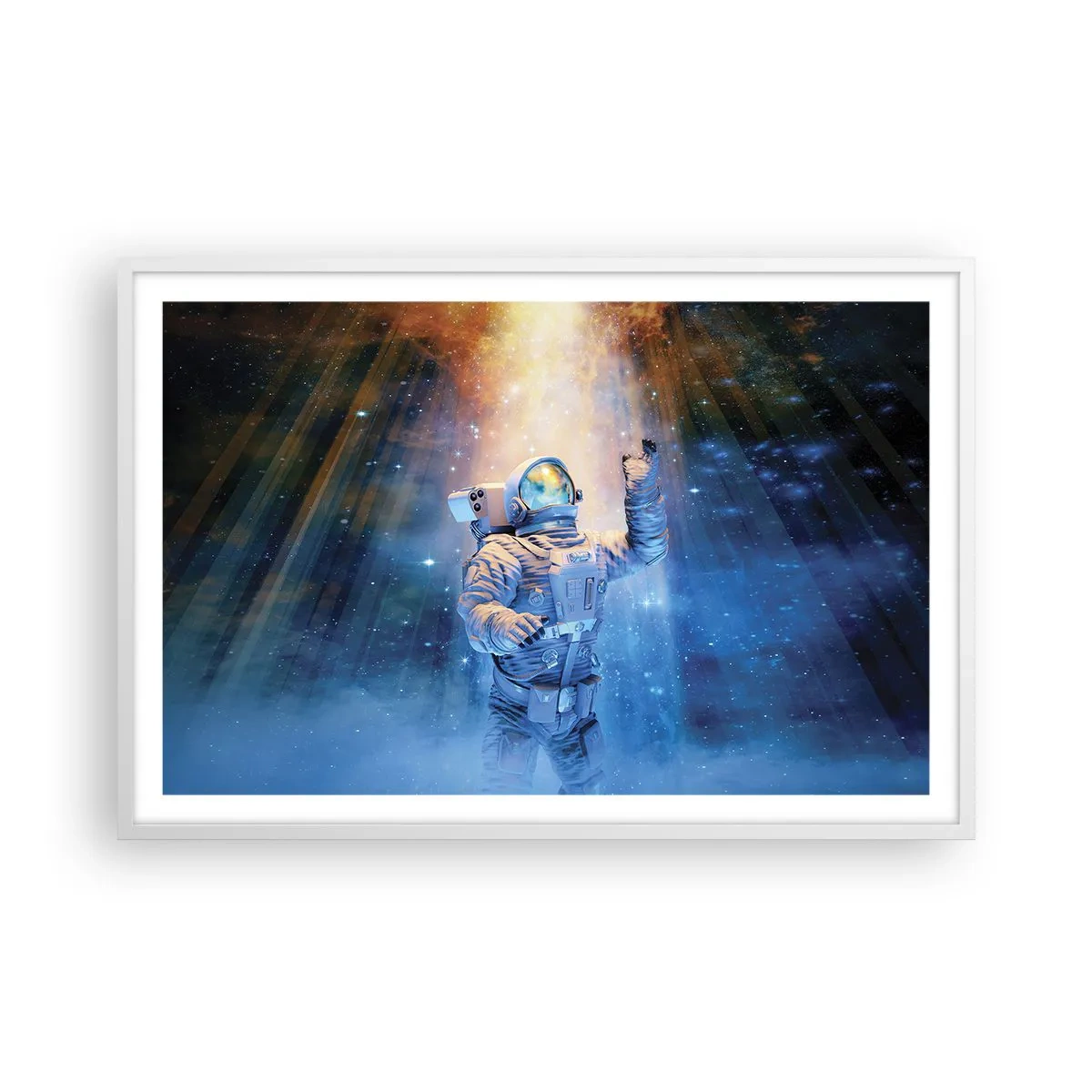 Poster in einem weißen Rahmen - Endlich am Ende - 91x61 cm