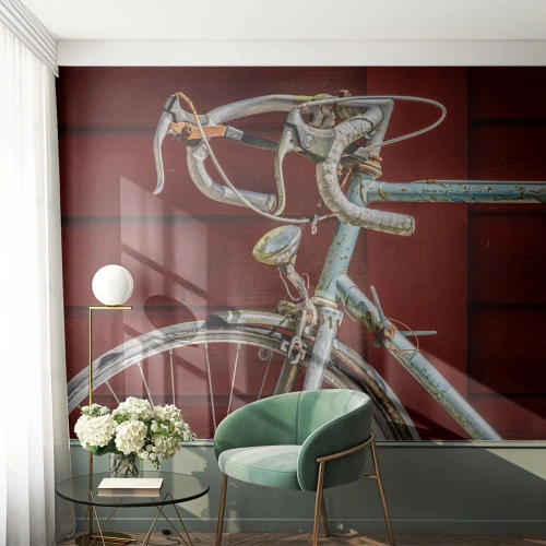 Selbstklebende Fototapete Deluxe Sticker - Geschaffen um zu siegen - Fahrrad, Retro, Radfahren - 300x210 cm