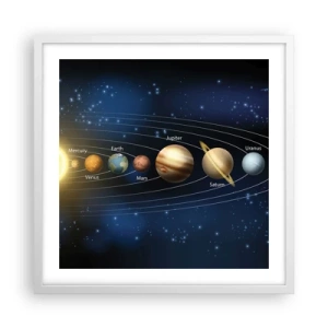 Poster in einem weißen Rahmen - Einer von zehn - 50x50 cm