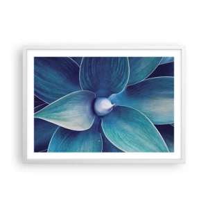 Poster in einem weißen Rahmen - Bläulich vom Himmel - 70x50 cm