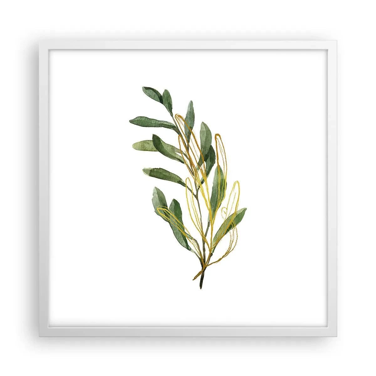 Poster in einem weißen Rahmen - Alles was gut ist - 50x50 cm