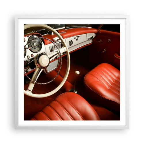 Poster in einem weißen Rahmen - Luxus im Vintagestil - 60x60 cm
