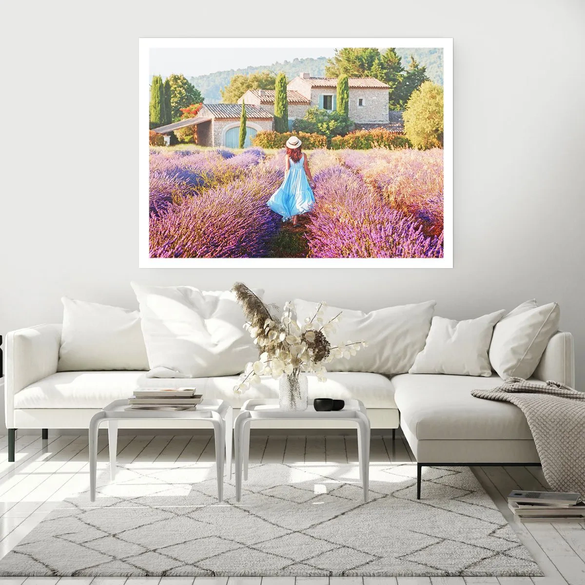 Poster - Lavendel Mädchen - 70x50 cm