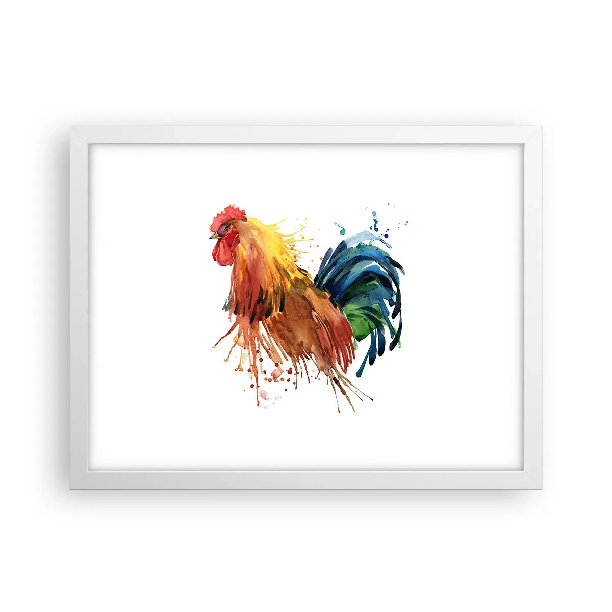 Poster in einem weißen Rahmen - Königliches Gewand, königlicher Stolz - 40x30 cm