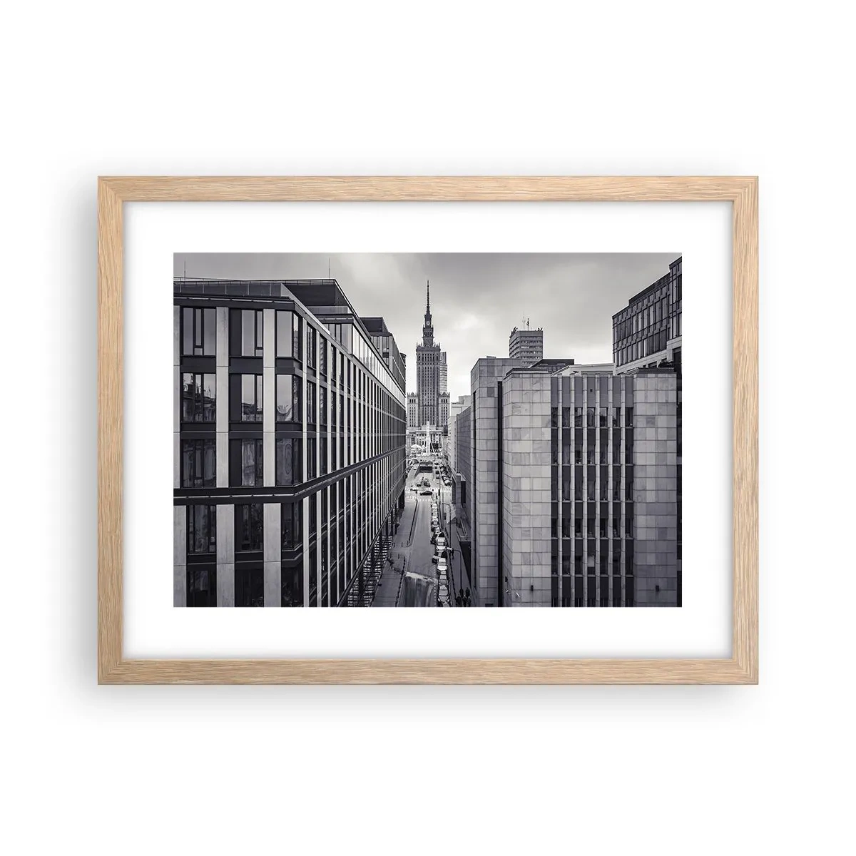 Poster in einem Rahmen aus heller Eiche - Warschauer Tal - 40x30 cm