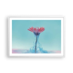 Poster in einem weißen Rahmen - In einer belebenden Umarmung - 70x50 cm