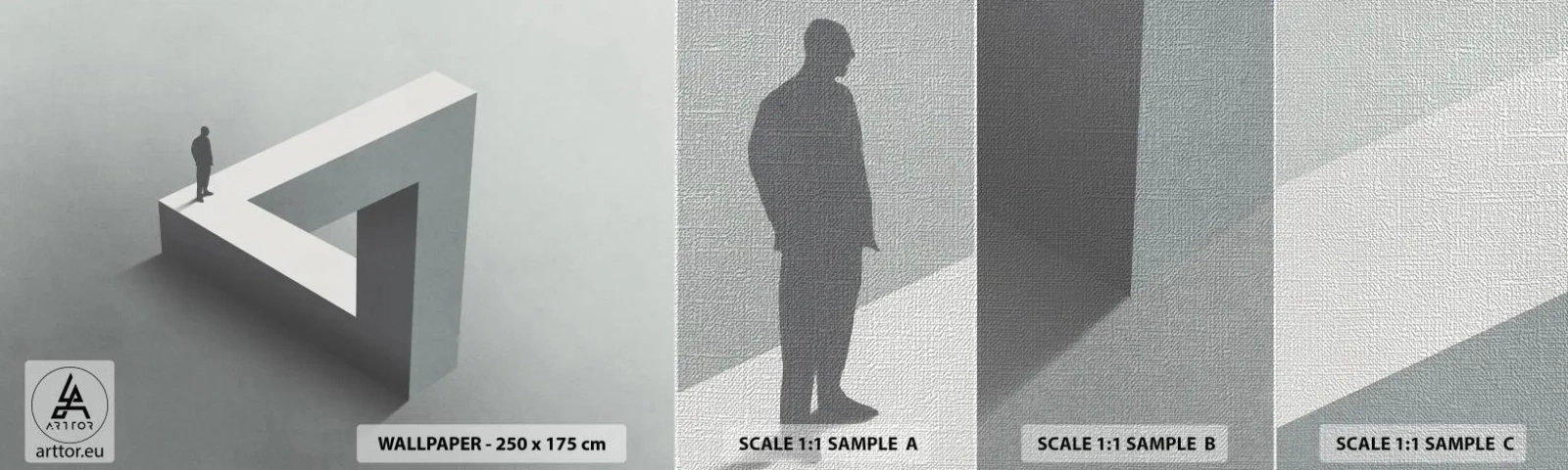 Fototapeten Muster Premium Canvas - Es ist also doch möglich - Geschäft, Industriell, Modern - 100x30 cm