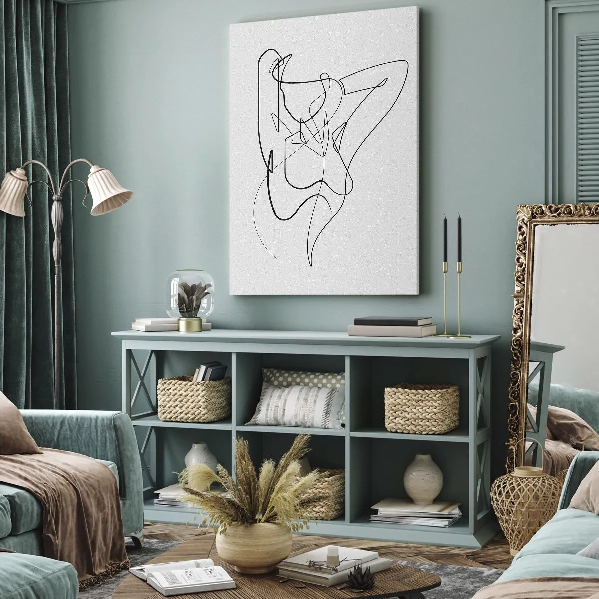 Bild auf Leinwand - Leinwandbild - So, wie du wirklich bist ... - 45x80 cm