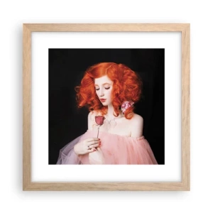 Poster in einem Rahmen aus heller Eiche - Im barocken Stil - 30x30 cm