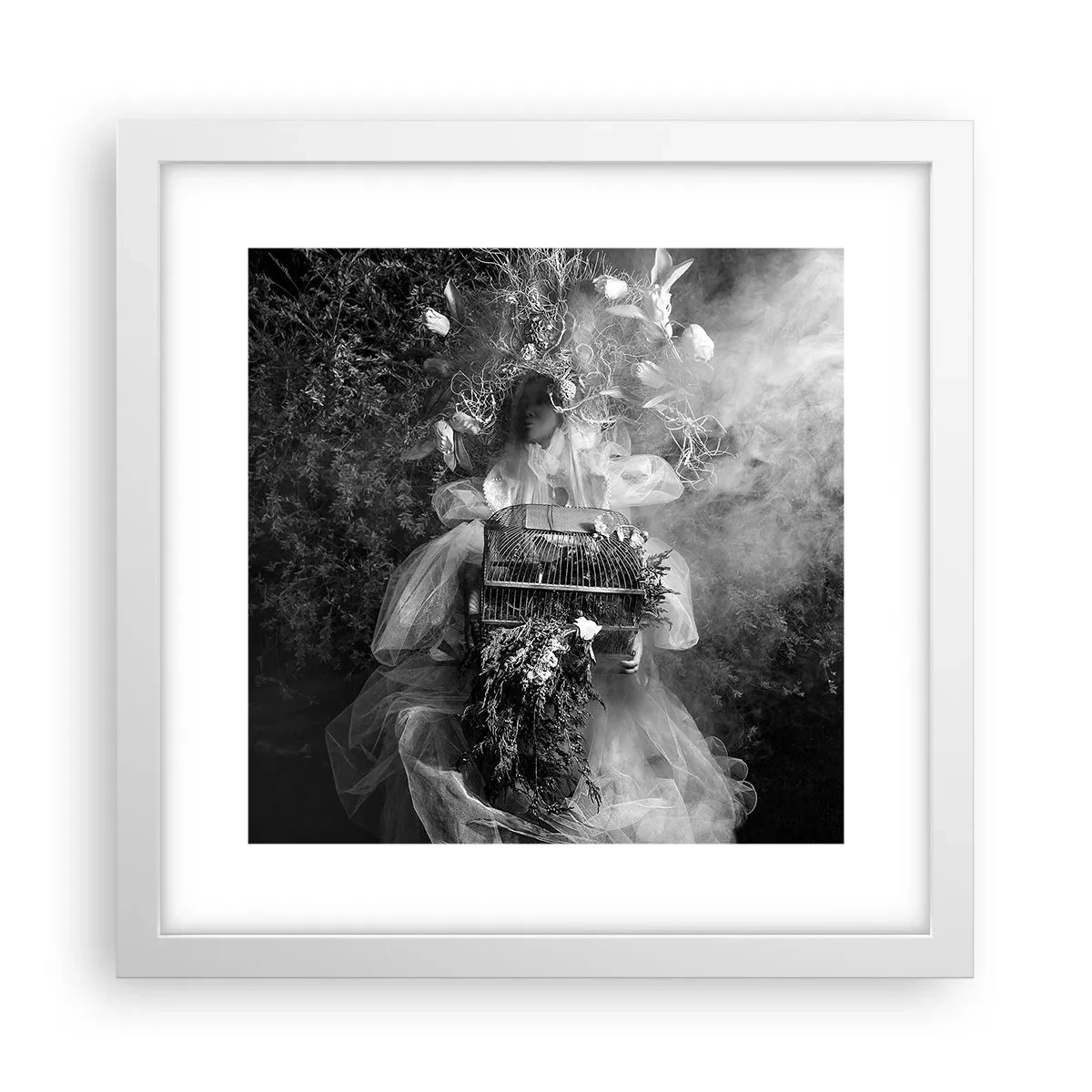 Poster in einem weißen Rahmen - Mutter selbst - Natur - 30x30 cm