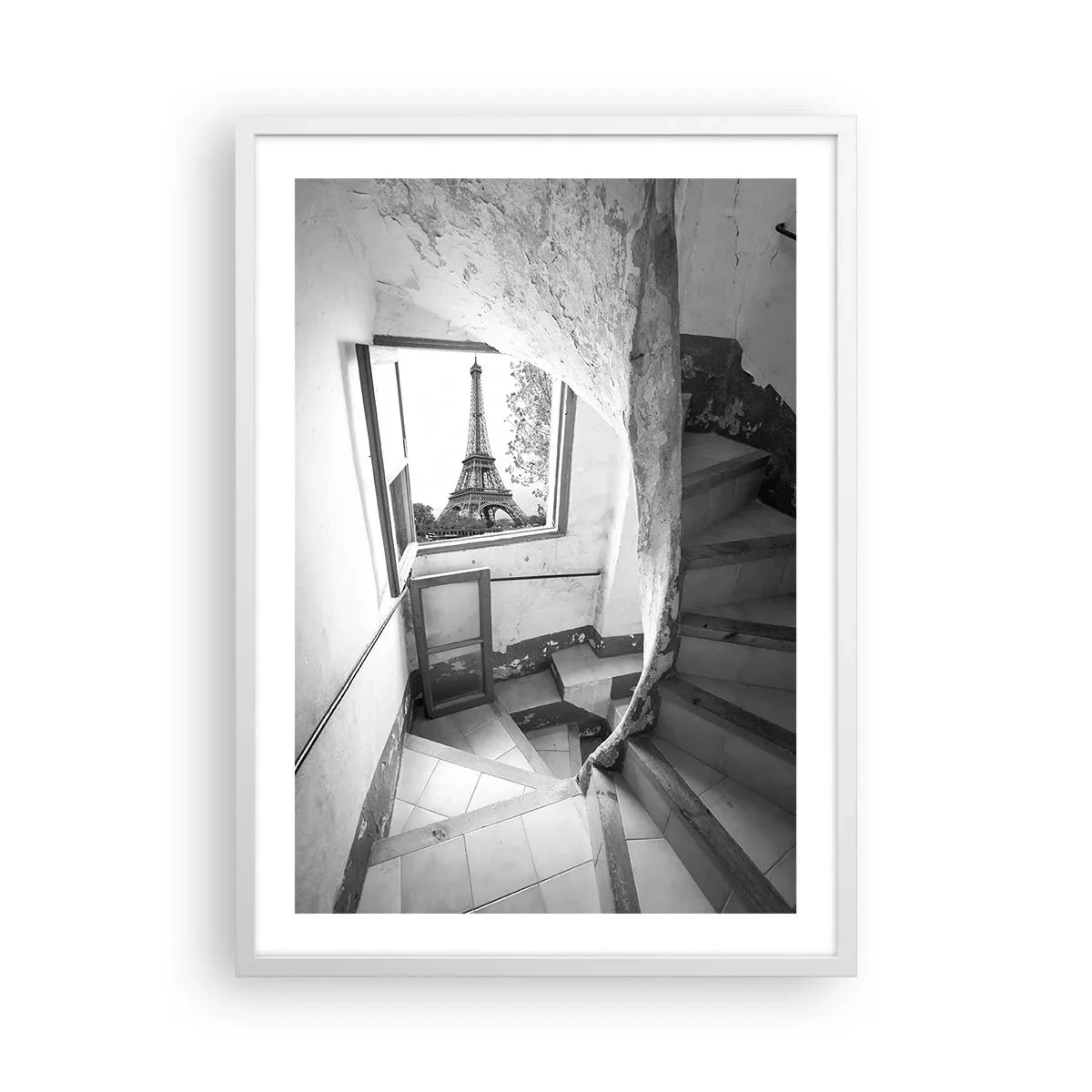 Poster in einem weißen Rahmen - Was für eine Aussicht! - 50x70 cm