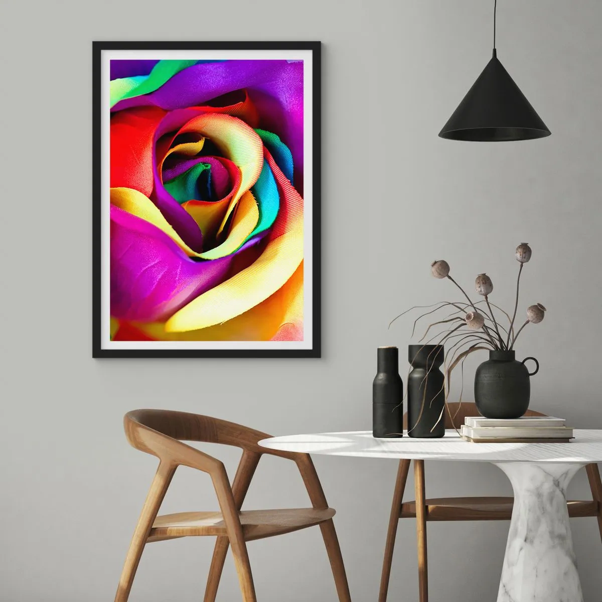 Poster in einem schwarzem Rahmen - Es ist unmöglich - 40x50 cm