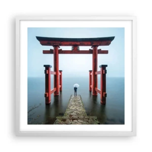Poster in einem weißen Rahmen - Japanische Träumerei - 50x50 cm