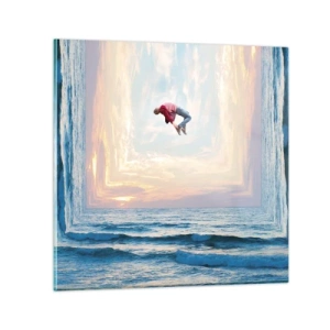 Glasbild - Bild auf glas - In eine andere Dimension - 30x30 cm