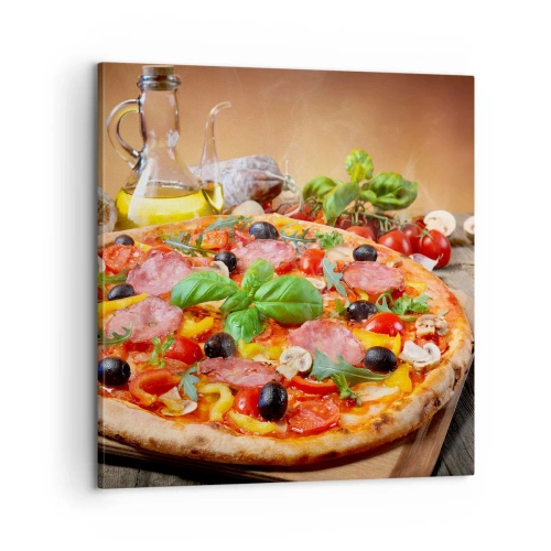 Bild auf Leinwand - Leinwandbild - Mit echtem italienischem Flair - 60x60 cm