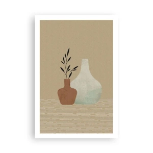 Poster - Vase und ihre Idee - 61x91 cm