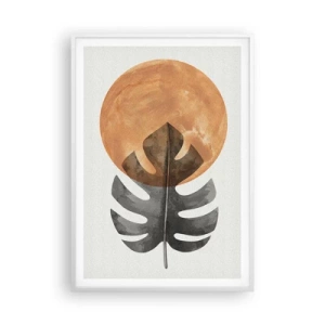 Poster in einem weißen Rahmen - Immer die Sonne - 70x100 cm