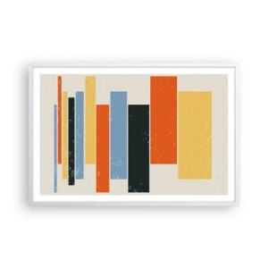 Poster in einem weißen Rahmen - Musiknotation - 91x61 cm