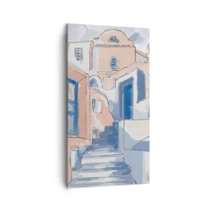 Bild auf Leinwand - Leinwandbild - Exotische Stadt - 45x80 cm