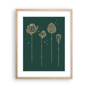 Poster in einem Rahmen aus heller Eiche - Familie ZIÓŁkowski - 40x50 cm