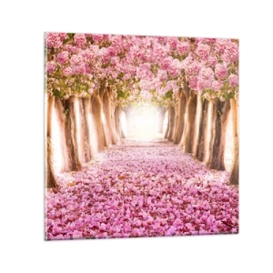 Glasbild - Bild auf glas - Der Weg ins Paradies - 70x70 cm