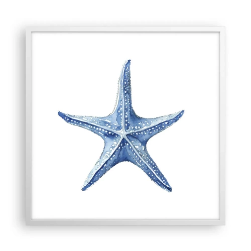 Poster in einem weißen Rahmen - Stern des Meeres - 60x60 cm