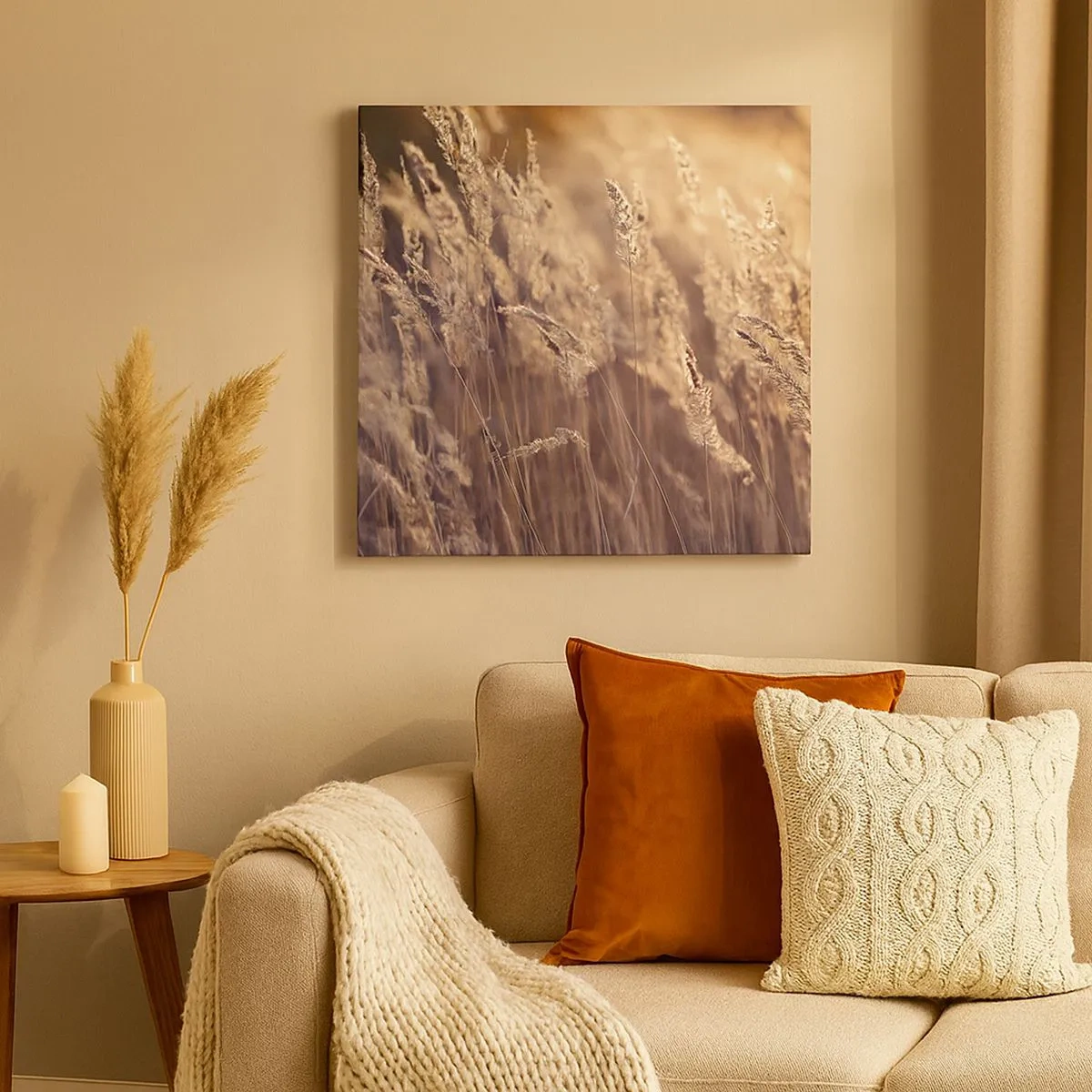 Bild auf Leinwand - Leinwandbild - Bereit, den Herbst willkommen zu heißen - 30x30 cm