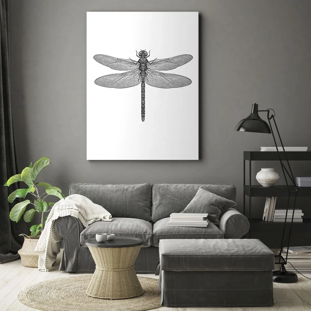 Bild auf Leinwand - Leinwandbild - Präzision der Natur - 55x100 cm