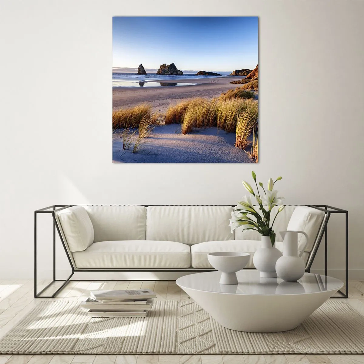 Glasbild - Bild auf glas - Für Friedenssuchende - 60x60 cm