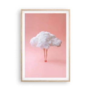 Poster in einem Rahmen aus heller Eiche - Süßes Versprechen - 61x91 cm