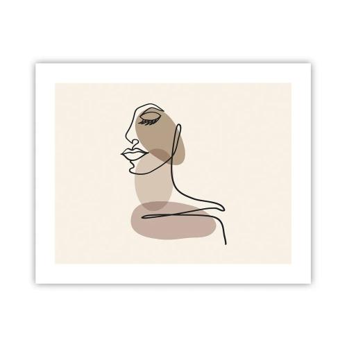 Poster - Eine gewisse Linie der Schönheit - 50x40 cm